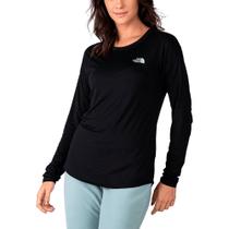 Camiseta Feminina ML Hyper Tee Crew Preta - The North Face