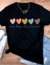 Camiseta Feminina Moda Blogieirinha Fofa Casual Camiseta Feminina Moda Blogieirinha Fofa Casual