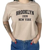 Camiseta Feminina Moda Casual Básico Estampa Blogueira Coloridas Algodão