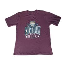 Camiseta Feminina Moda Rodeio Cowboy Cowgirl Modelo Tradicional - Plus 44/46 Camiseta Feminina Moda Rodeio Cowboy Cowgirl Modelo Tradicional - Plus 44/46