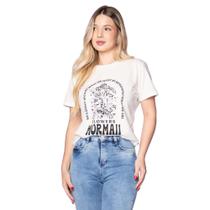 Camiseta Feminina Mormaii Estampa Flores Off White