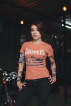 Camiseta feminina moto chopper - Daruma Camisetas