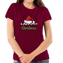 Camiseta Feminina Natal christmas Algodão Premium