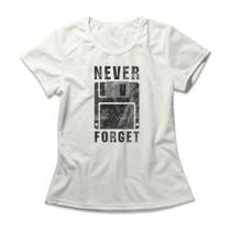 Camiseta Feminina Never Forget - Off White