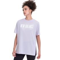 Camiseta Feminina New Balance Relentless Print Lilás