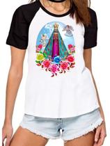 Camiseta feminina nossa senhora aparecida camisa fé religião - Mago das Camisas