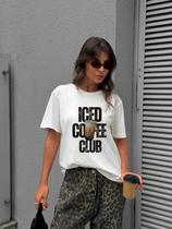 Camiseta Feminina Off Iced Coffee Club Camiseta Feminina Off Iced Coffee Club