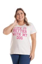 Camiseta Feminina Off White Dog