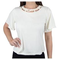 Camiseta Feminina Olho Fatal Branco Off - 601703