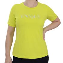 Camiseta Feminina Olho Fatal Viscose Amarelo Sun - 6013