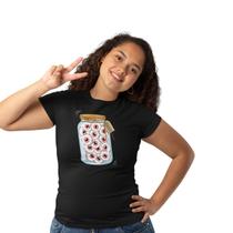 Camiseta Feminina Olhos em Conserva Hipsters Baby Look