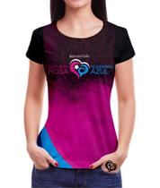 Camiseta Feminina Outubro Rosa Novembro Azul Roupa Blusa 2