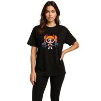 Camiseta Feminina Oversized Florzinha Treinando Lançamento