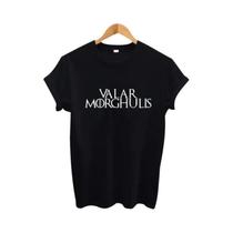 Camiseta Feminina Oversized Valar Morghulis, Camiseta Engraçada De Verão Com Tema De Programa De TV, Camiseta Feminina Oversized Valar Morghulis, Camiseta Engraçada De Verão Com Tema De Programa De TV,