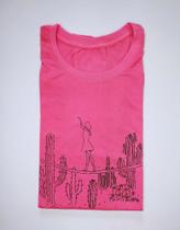 Camiseta feminina paisagem do sertão