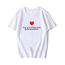 Camiseta Feminina Para Jogadores Undertale, Camiseta Engraçada De Alta Qualidade Com Letras De Camiseta Feminina Para Jogadores Undertale, Camiseta Engraçada De Alta Qualidade Com Letras De