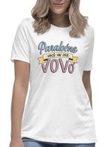 Camiseta feminina parabéns você vai ser vovó rosa blusa