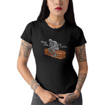 Camiseta Feminina Pense Fora da Caixa O Pensador Auguste R