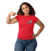 Camiseta Feminina Pílulas Disco de Vinil Rock Minimalista Camiseta Feminina Pílulas Disco de Vinil Rock Minimalista