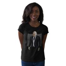 Camiseta Feminina Platão Terno Gravata Filosofia Filósofo
