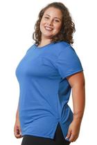 Camiseta Feminina Plus Size Blusa Tapa Bumbum Dry Fit Academia, Treino, Corrida