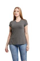 Camiseta Feminina Plus Size Tampa Bumbum Longa Premium Mullet