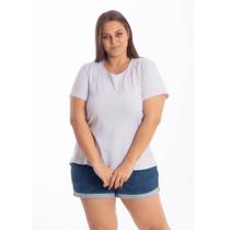 Camiseta Feminina Plus Size Veste Legging Longa Tapa Bumbum