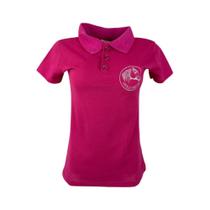 Camiseta Feminina Polo Cavalo Crioulo Sentinela - Escolha a cor