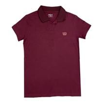 Camiseta Feminina Polo Wilson Tour Bordô Original Camiseta Feminina Polo Wilson Tour Bordô Original