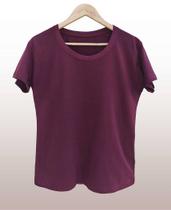Camiseta Feminina Pré-Encolhida e Amaciada - Malha 100% Algodão - Tamanhos P, M, G, GG e GGG