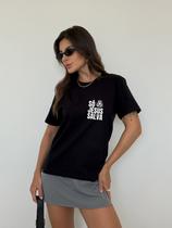 Camiseta Feminina Preta Só Jesus Salva Camiseta Feminina Preta Só Jesus Salva