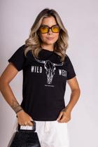 Camiseta Feminina Preta Wild West