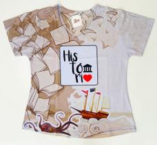 Camiseta Feminina Profissão História Tamanho M