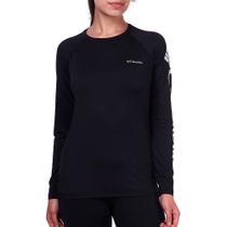 Camiseta Feminina Protecao M/L Aurora Estampada Preto - Columbia