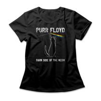 Camiseta Feminina Purr Floyd Studio Geek Camiseta Feminina Purr Floyd Studio Geek