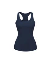 Camiseta Feminina Regata Nadador Dry Fit Slim Fit Academia