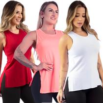 Camiseta Feminina Regata Nadador Dry Fit Tapa Bumbum