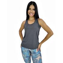 Camiseta Feminina Regata UV 50+ New Fit Cinza Camiseta Feminina Regata UV 50+ New Fit Cinza