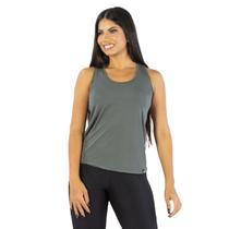 Camiseta Feminina Regata UV 50+ New Trip Cinza Camiseta Feminina Regata UV 50+ New Trip Cinza