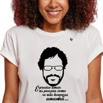 Camiseta feminina renato russo - é preciso amar