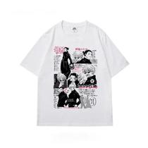 Camiseta Feminina Retrô Anime Japonês - Satoru Gojo & Suguru Geto - Estilo Harajuku Camiseta Feminina Retrô Anime Japonês - Satoru Gojo & Suguru Geto - Estilo Harajuku