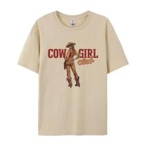 Camiseta Feminina Retrô Boho Cowgirl - Estilo Vintage para Rodeio