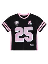 Camiseta feminina RoseSeek Color Block Number Graphic 11Y
