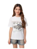 Camiseta feminina RoseSeek Graphic Star Print de manga curta 9Y