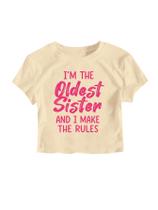 Camiseta feminina RoseSeek Letter Bow com estampa de manga curta 13Y Camiseta feminina RoseSeek Letter Bow com estampa de manga curta 13Y