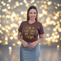 Camiseta Feminina Seja o Ano Novo Que Você Deseja T-shirt Personalizada Estampada