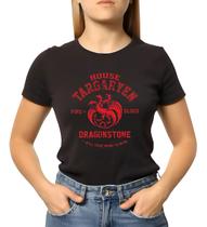 Camiseta Feminina Série Game Of Thrones Dragonstone Camiseta Feminina Série Game Of Thrones Dragonstone