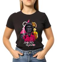Camiseta Feminina Série Squid Game Round 6