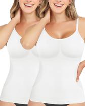 Camiseta feminina Shapewear AURUZA Tummy Control, 3GG, branca Camiseta feminina Shapewear AURUZA Tummy Control, 3GG, branca