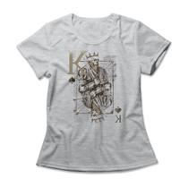 Camiseta Feminina Skull Playing Card Camiseta Feminina Skull Playing Card